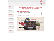 Tablet Screenshot of culturalcenter.ststephens-rome.com